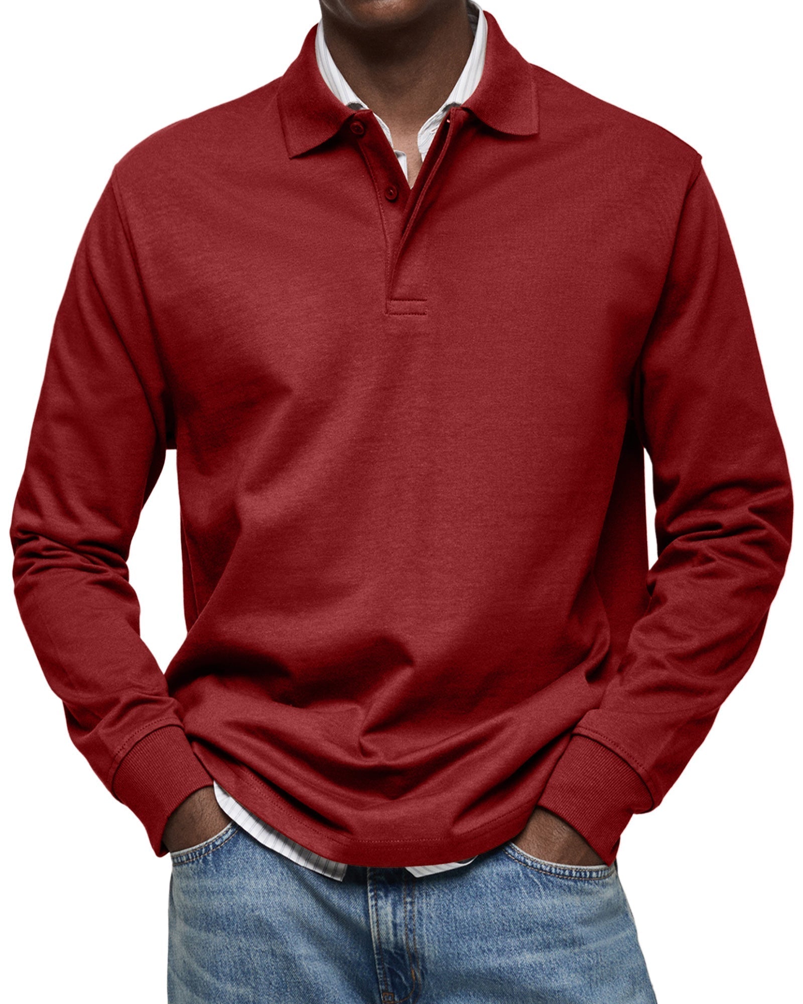RICCARDO | ELEGANT LONG-SLEEVE POLO