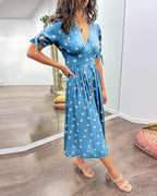 Monique™ | Elegant Polka Dot Dress