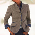 VALERIA | ELEGANT CARDIGAN WITH HIGH COLLAR