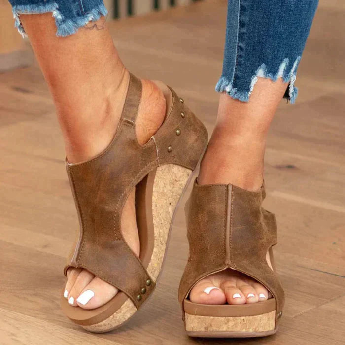 Astrid™ | Elegant and Comfortable Wedge Sandals