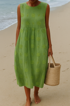 Elena | Embroidered Dress for Natural Elegance