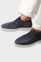 HIGH-CUT LEATHER LOAFERS