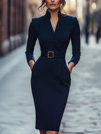 Evelyn | Refined Dress with Belt