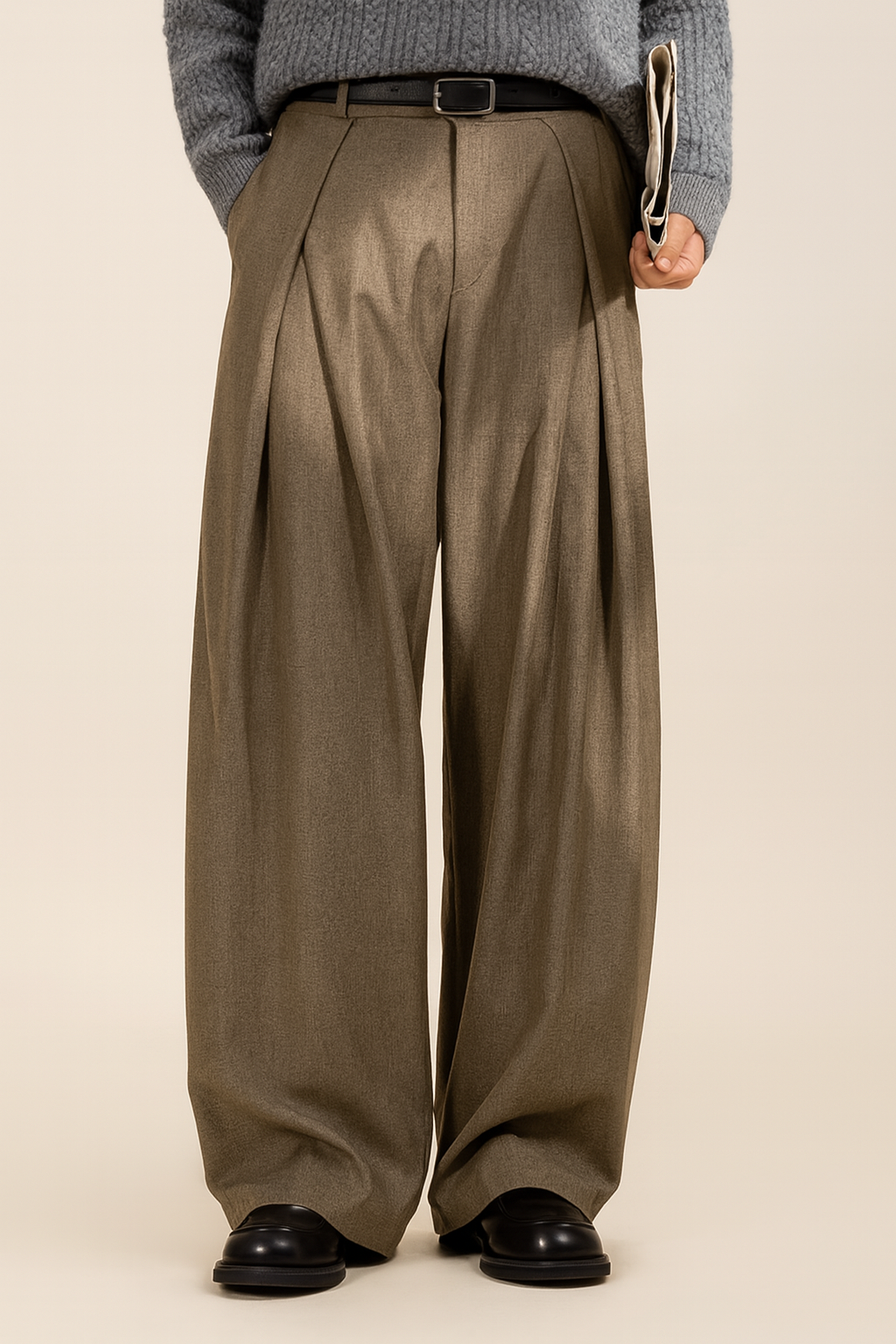 FRESH LABEL | Sem - Pleated Trousers