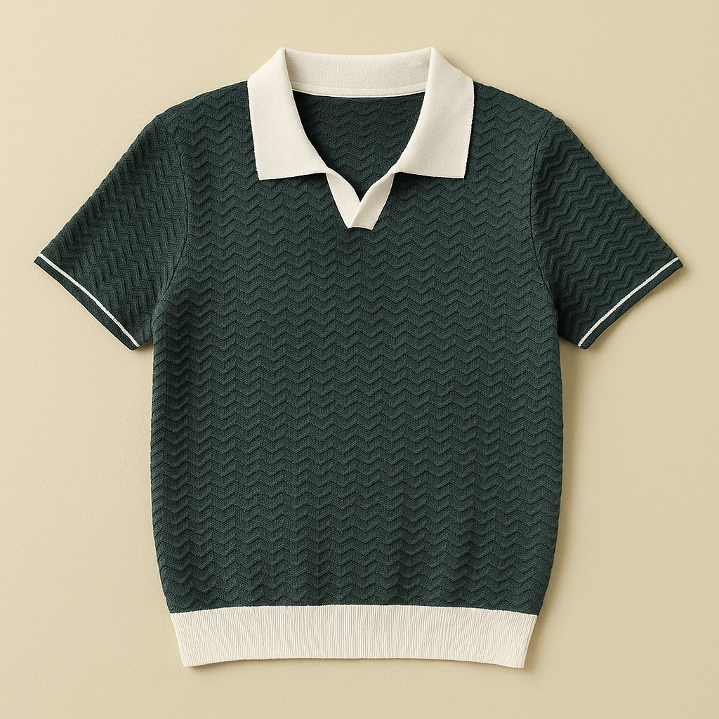 LUCA | POLO SHIRT IN TESSUTO RICCIO