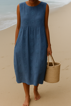 Elena | Embroidered Dress for Natural Elegance