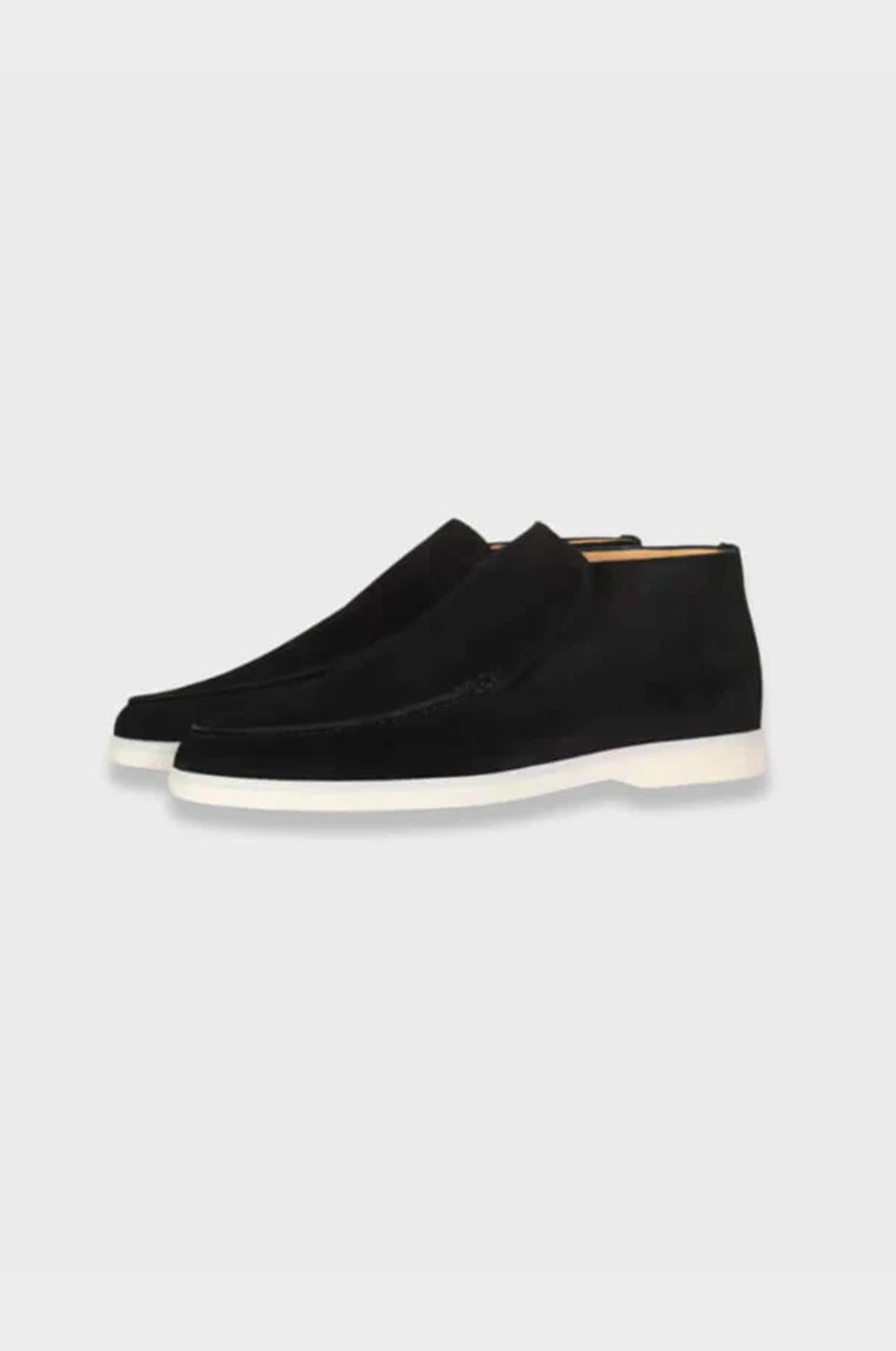 HIGH-CUT LEATHER LOAFERS