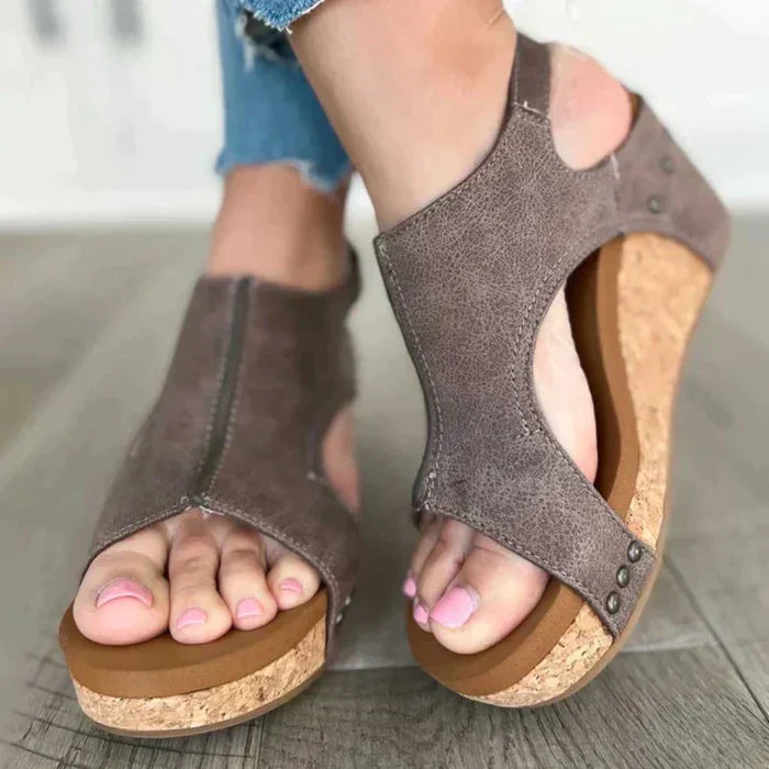 Astrid™ | Elegant and Comfortable Wedge Sandals