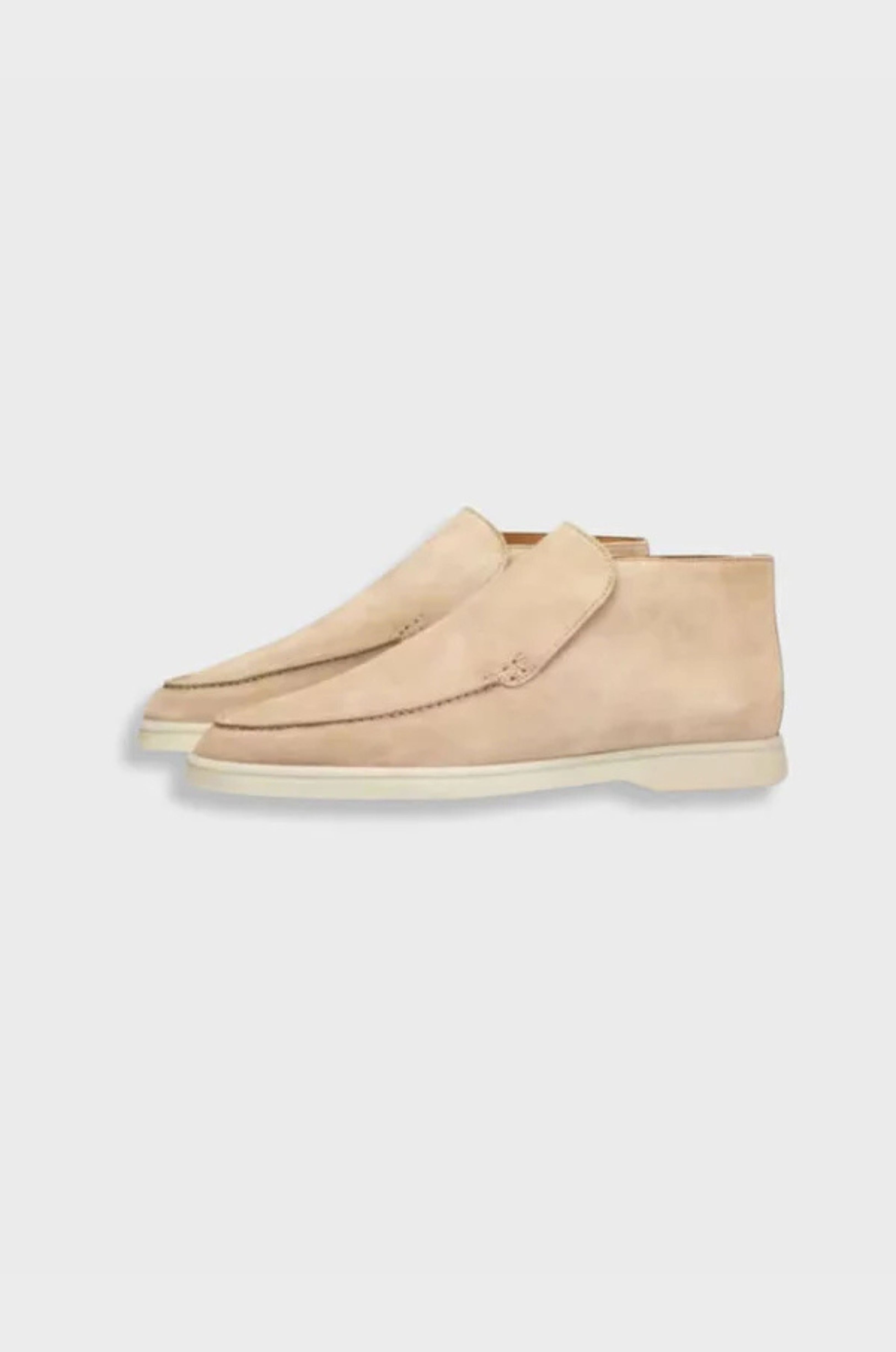 HIGH-CUT LEATHER LOAFERS