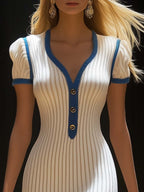 Ellena I Elegant Fishtail Midi Dress