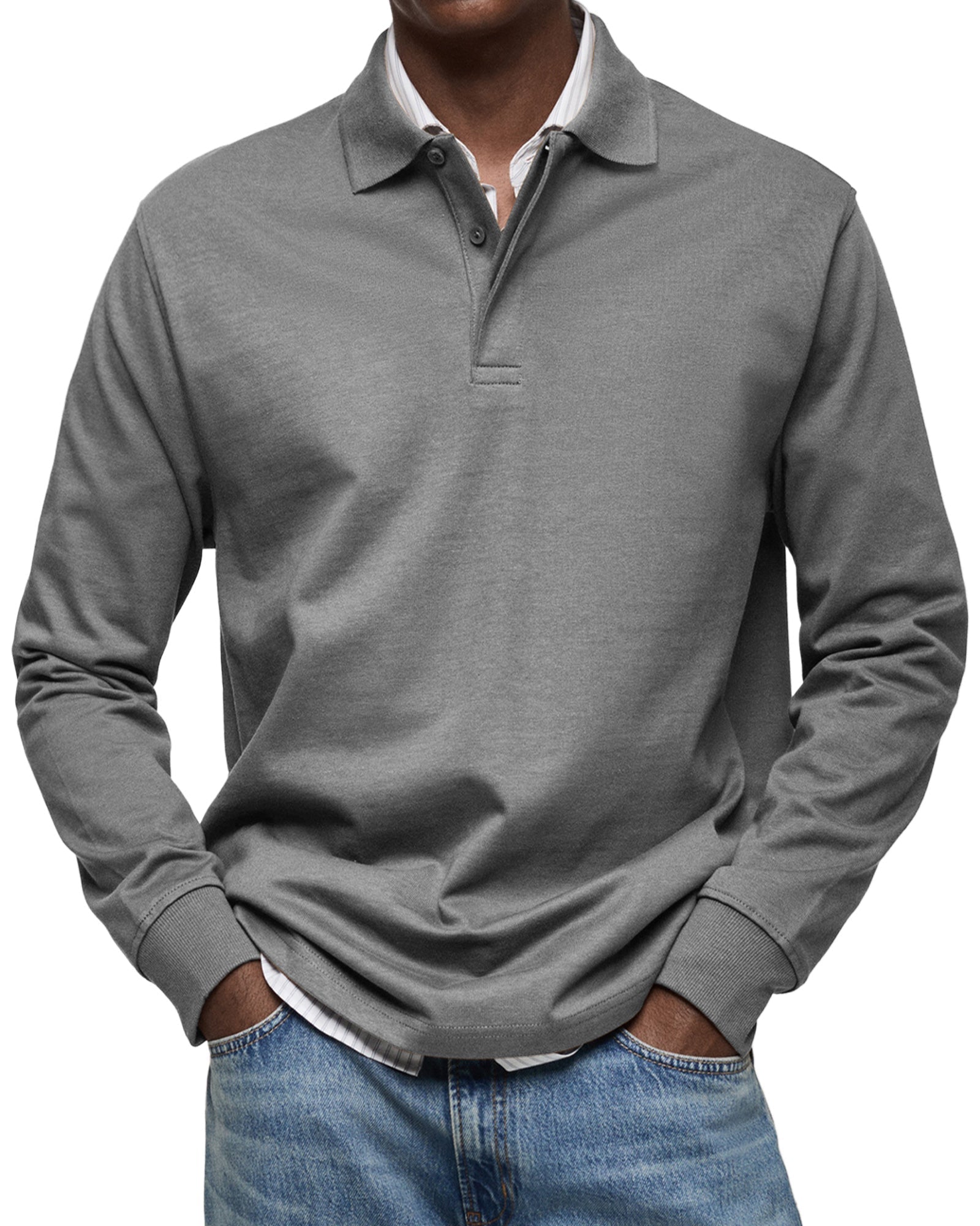 ROSSI ROMA | LUXURY LONG-SLEEVE POLO