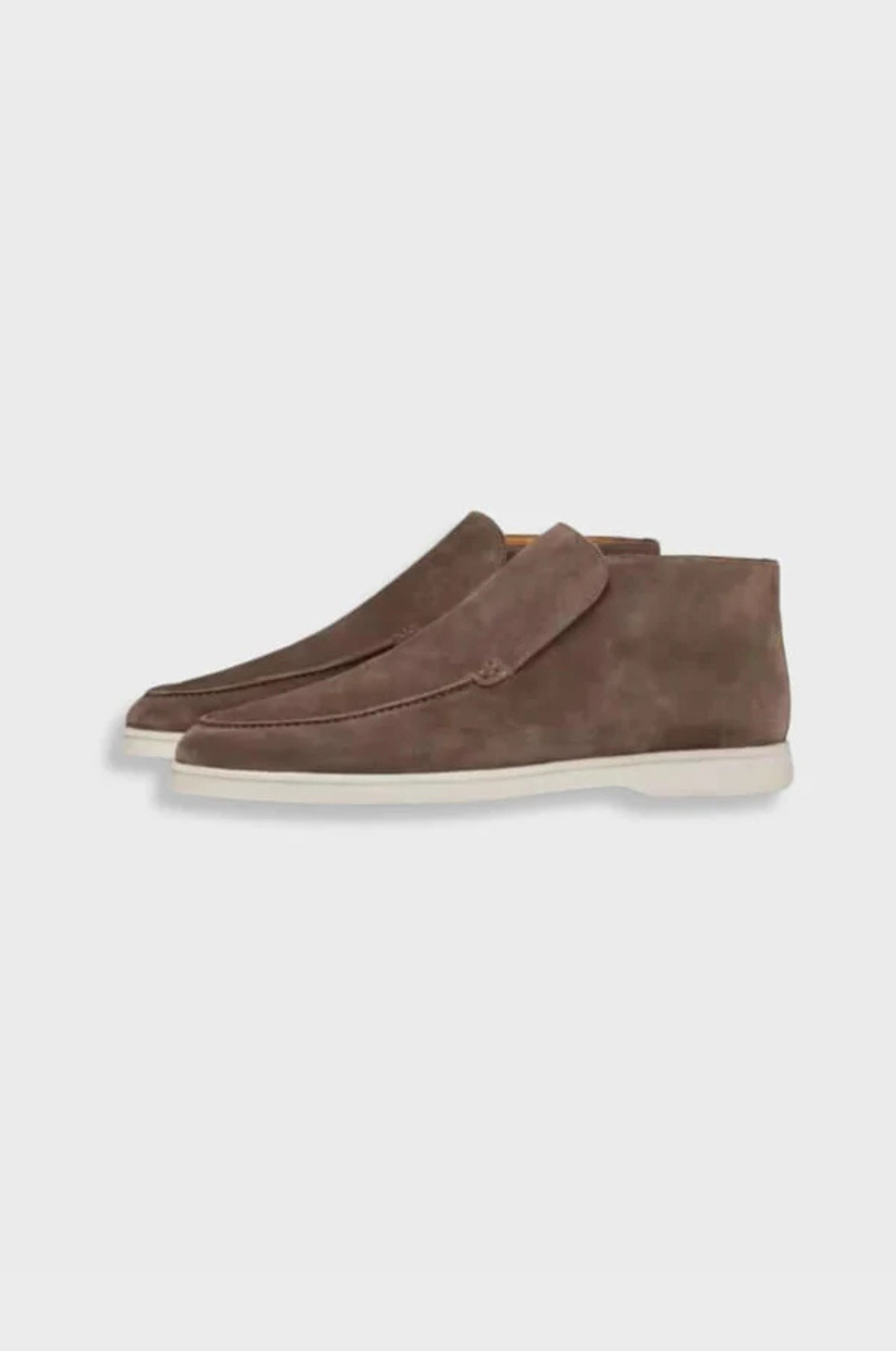 HIGH-CUT LEATHER LOAFERS