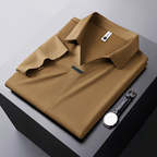 Cornelio – Polo Shirt in Cotton and Silk Blend