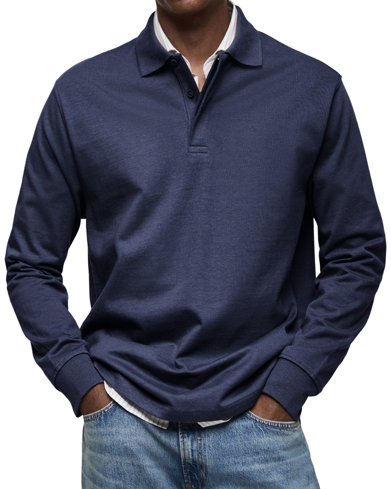 ROSSI ROMA | LUXURY LONG-SLEEVE POLO