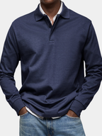 Luxury Long-Sleeve Polo