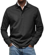 Luxury Long-Sleeve Polo