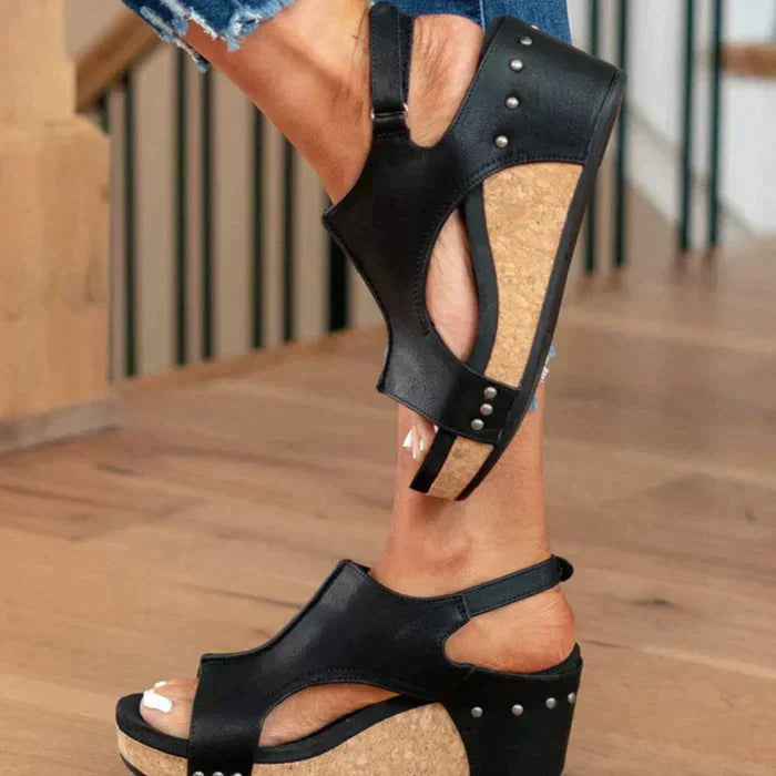 Astrid™ | Elegant and Comfortable Wedge Sandals