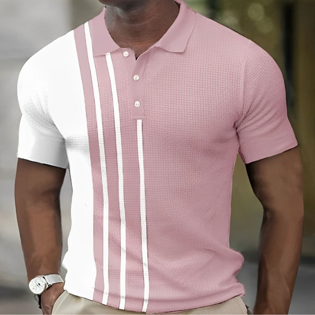 ANDREA | SLIM FIT STRIPED POLO
