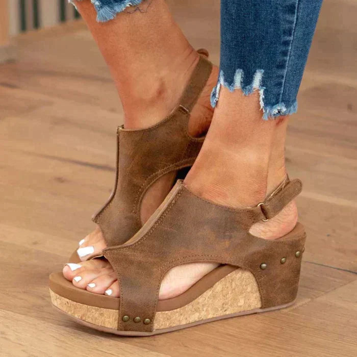 Astrid™ | Elegant and Comfortable Wedge Sandals