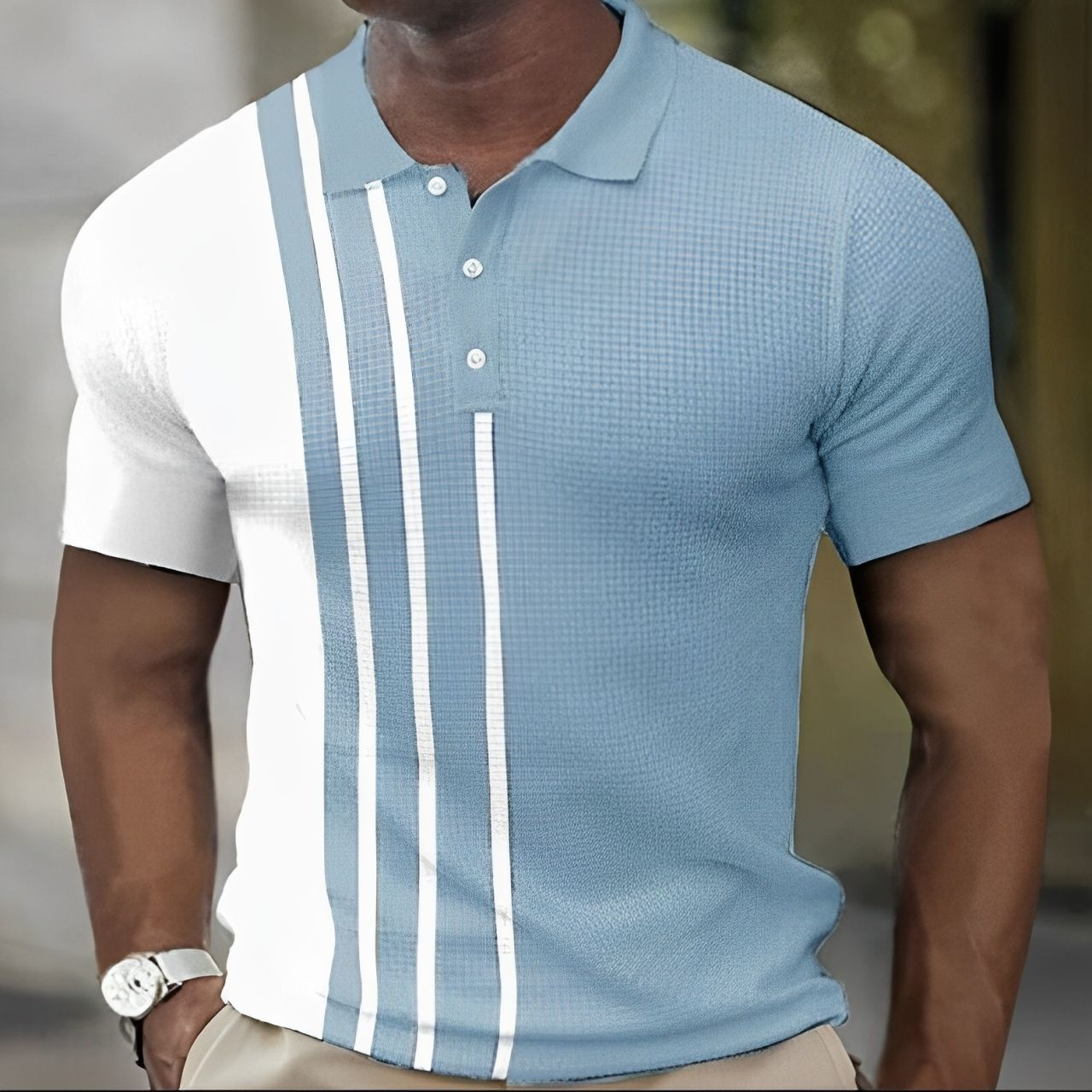 ANDREA | SLIM FIT STRIPED POLO