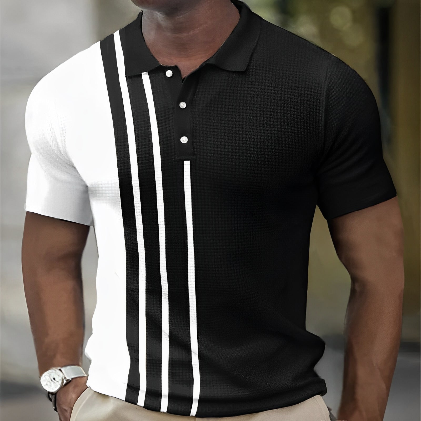 ANDREA | SLIM FIT STRIPED POLO