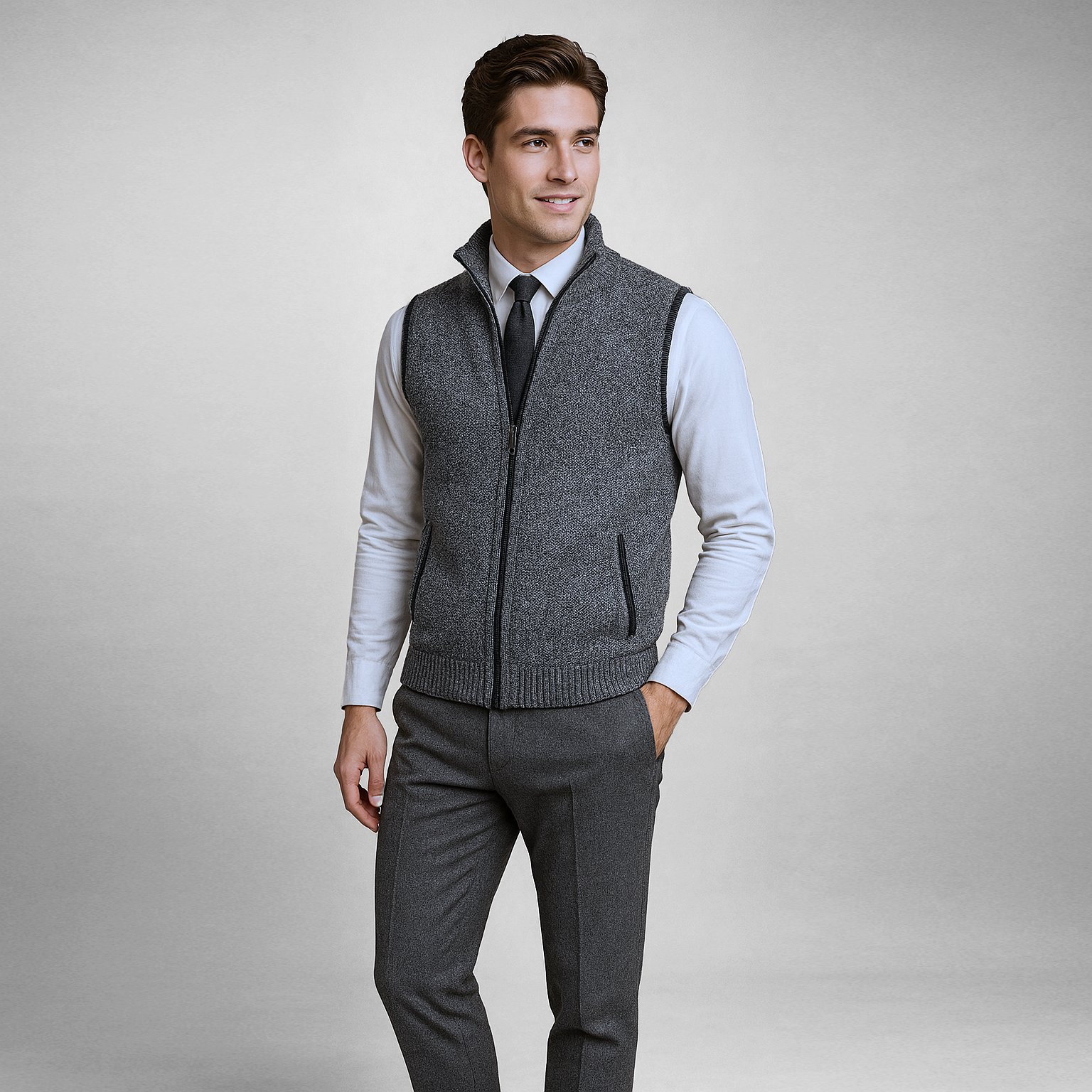 Harrison Full-Zip Sweater Vest