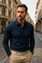 LEONARDO | PREMIUM LONG-SLEEVE POLO