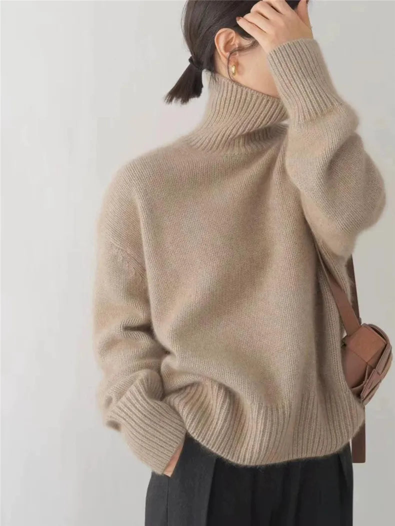 Isabella – High-Neck Cashmere Sweater