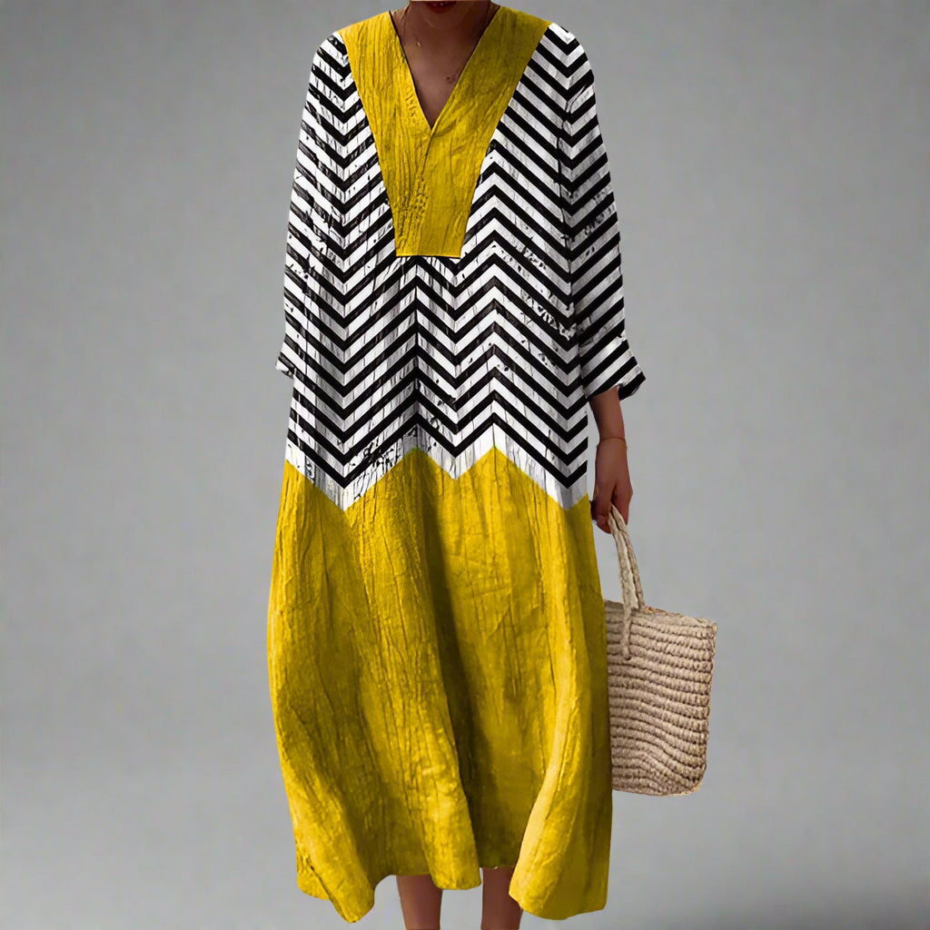 Laara™ | Elegant Geometric Dress