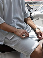 CASUAL LOOSE FIT SOLID SPORTS SETS