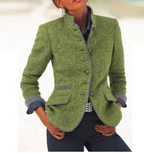 VALERIA | ELEGANT CARDIGAN WITH HIGH COLLAR