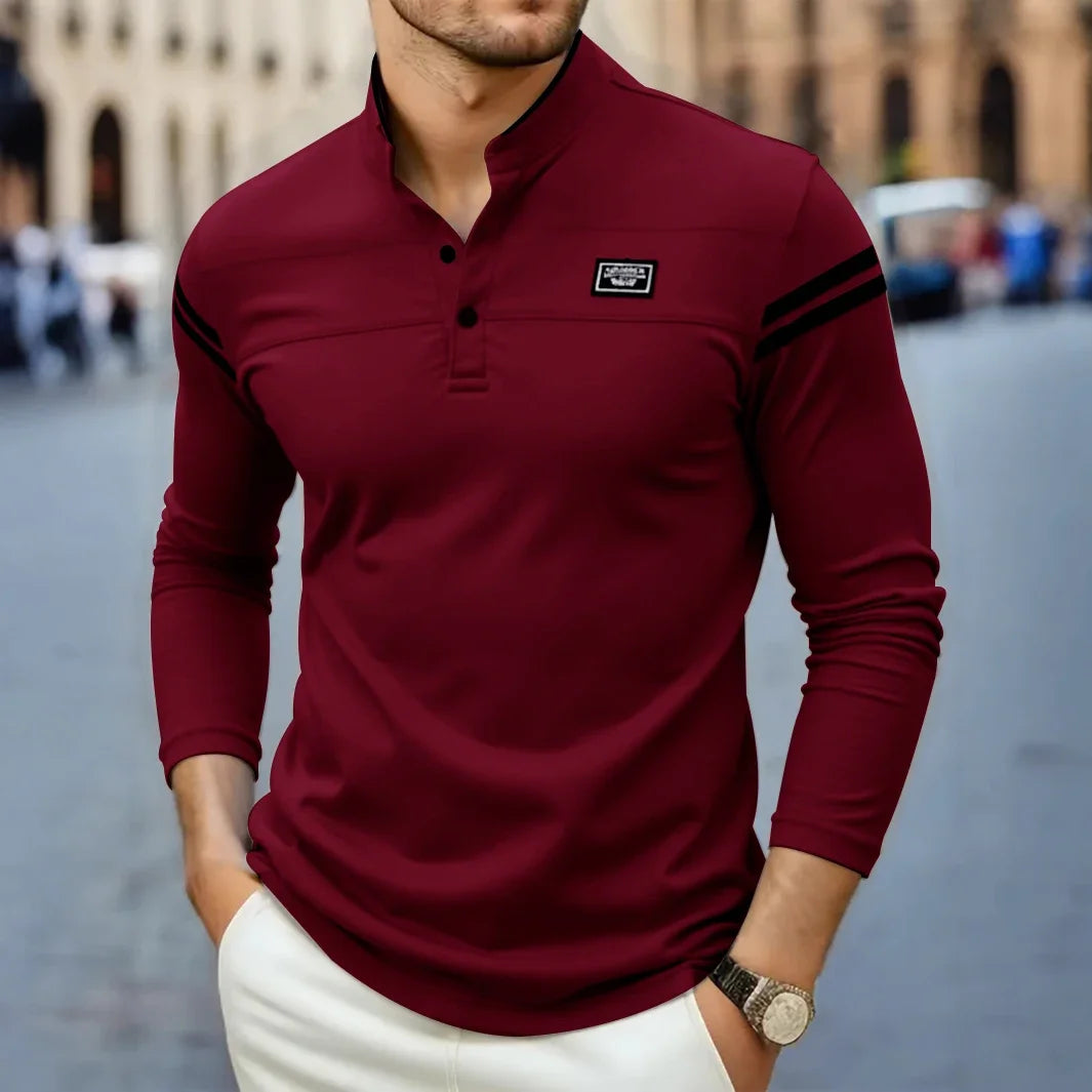 ROSSI ROMA | MODERN MEN'S LONG SLEEVE T-SHIRT
