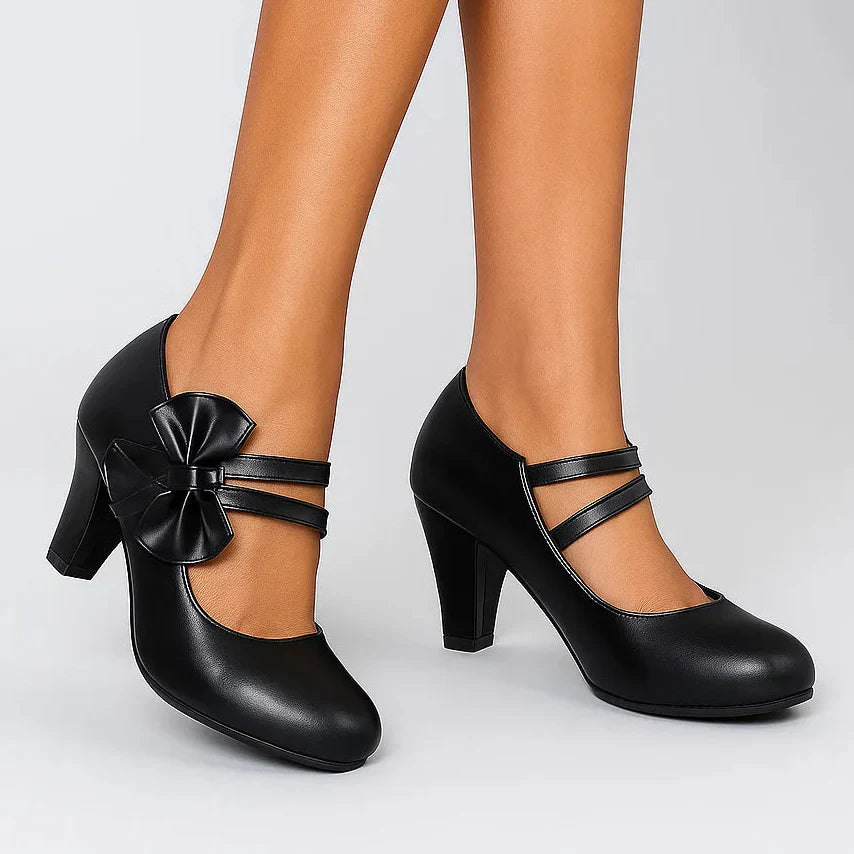 BELLA BOW HEELS