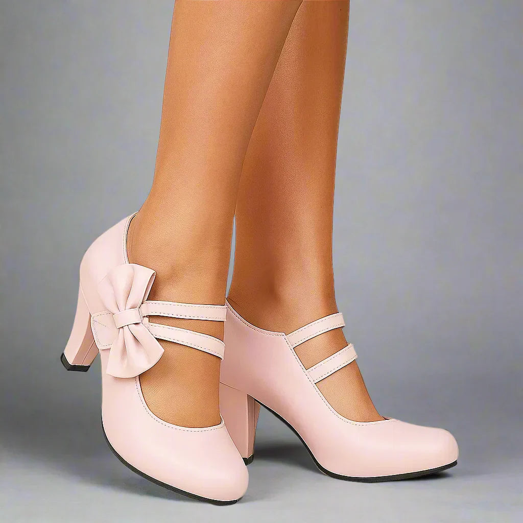 BELLA BOW HEELS