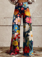 LÉNA | Elegant and Modern Wide-Leg Floral Pants