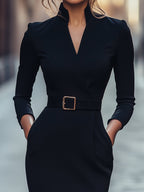 Evelyn | Refined Dress with Belt