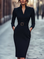 Evelyn | Refined Dress with Belt