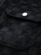 Mavrick Checkered Suede Jacket